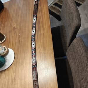 Men's 3D leather belt